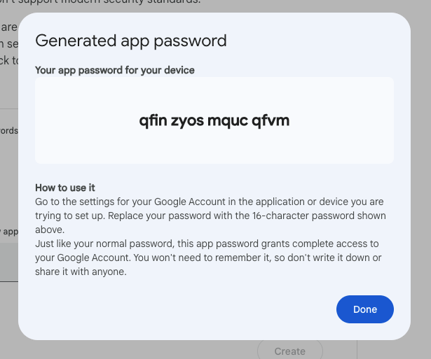 generated-app-password